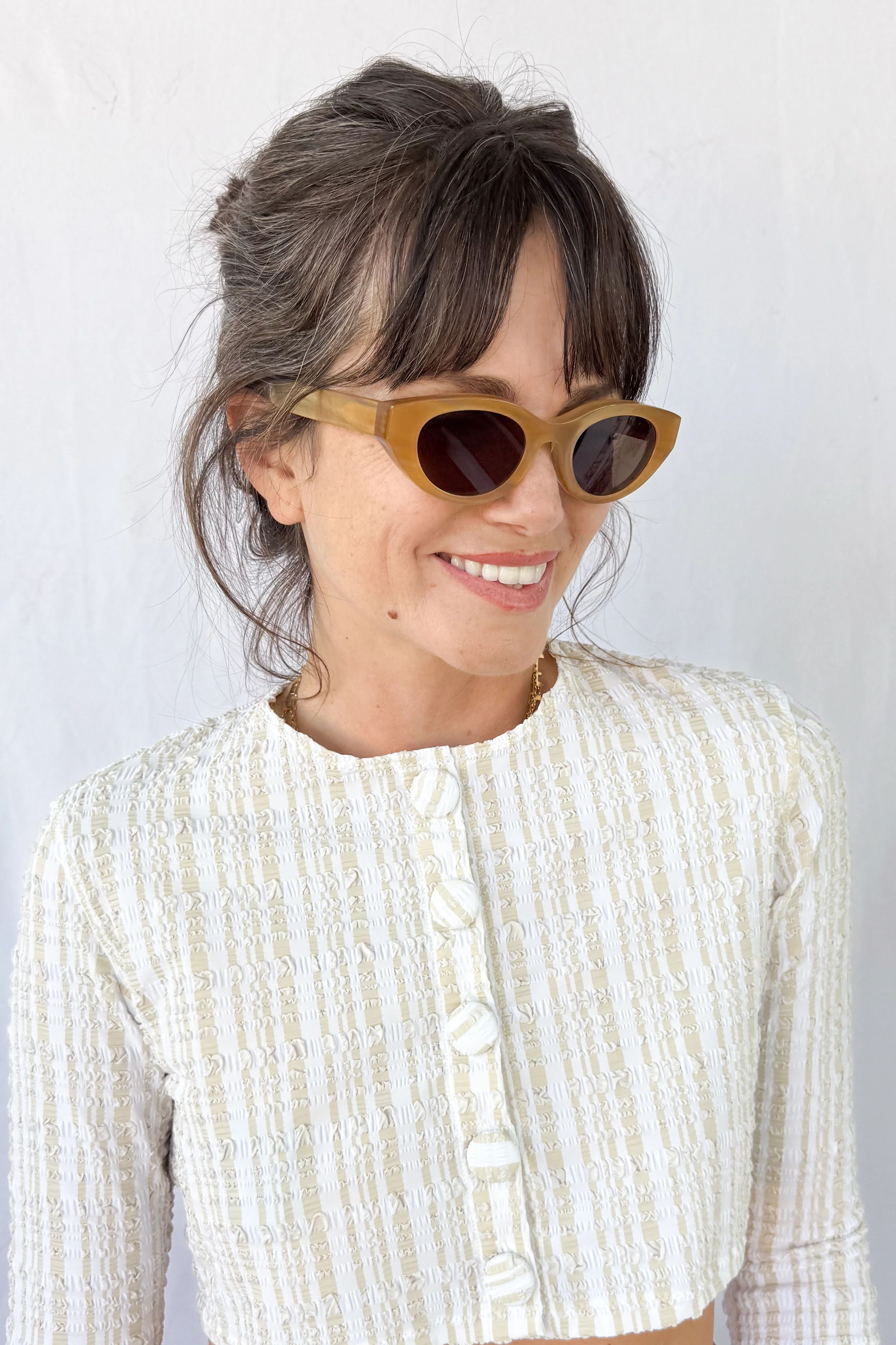 Acidity Yellow Horn Sunglasses - Image 4