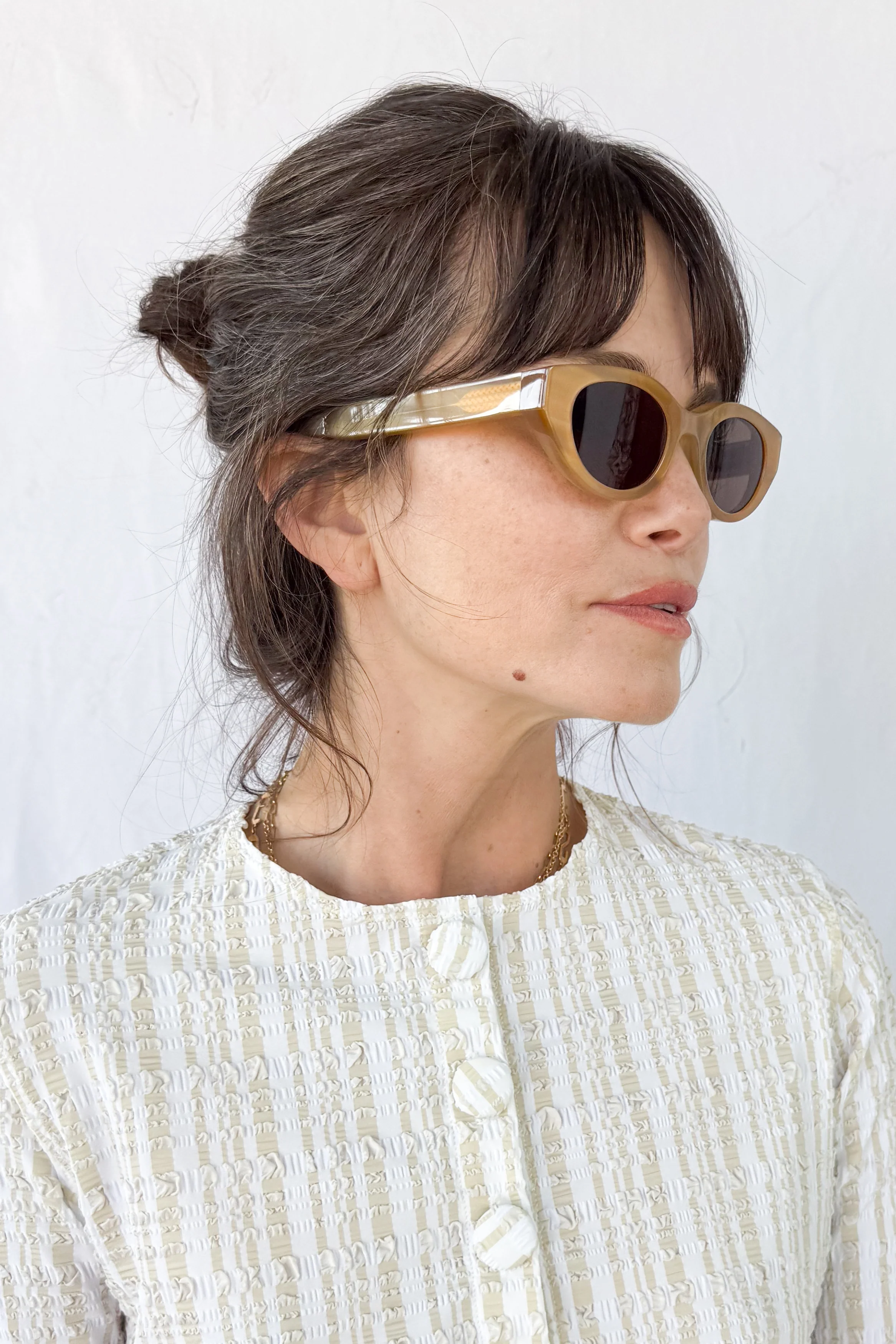 Acidity Yellow Horn Sunglasses - Image 6