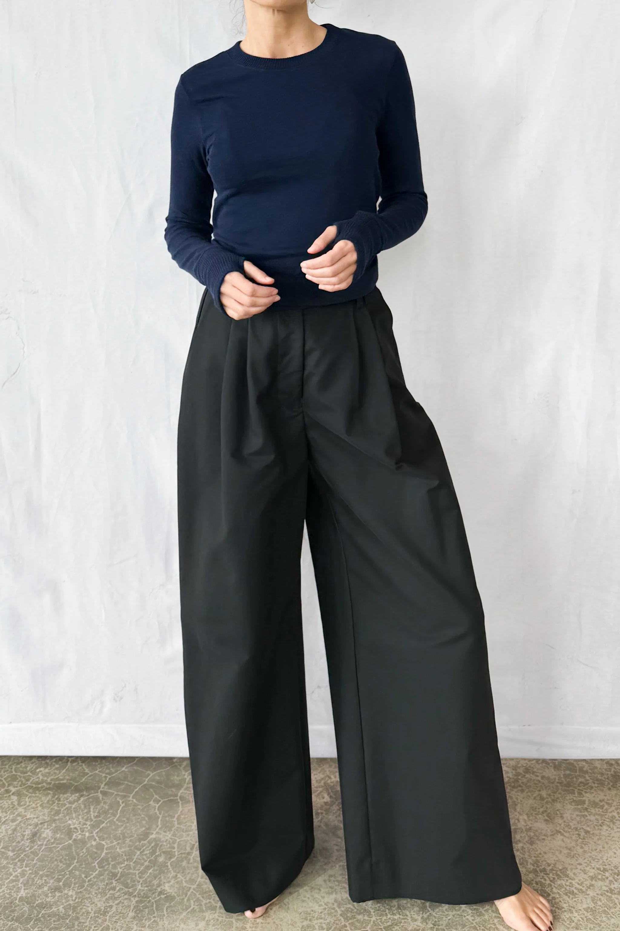 Cashmere Cuffed Crewneck