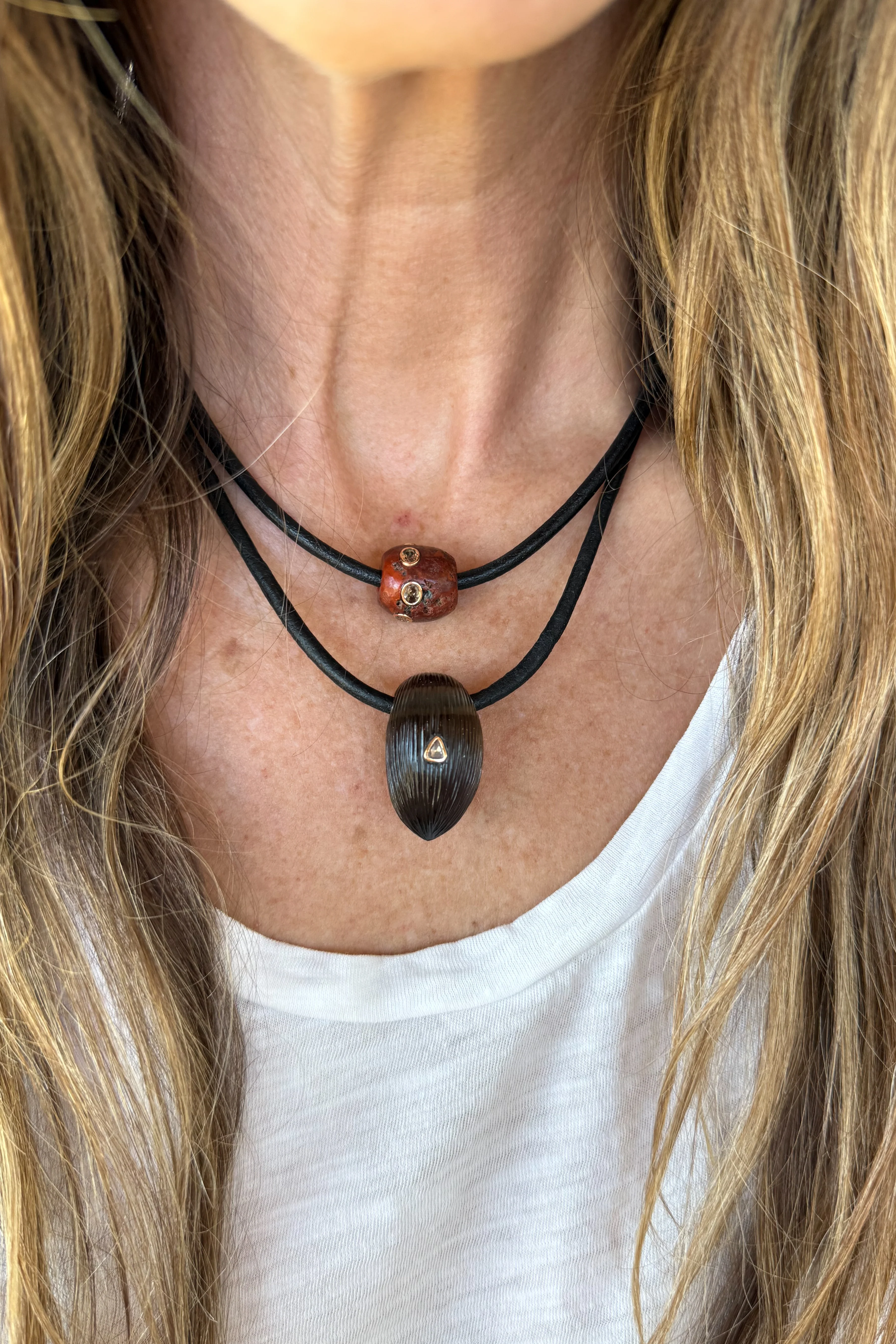 Dezso Leather Cord Necklace - Image 2