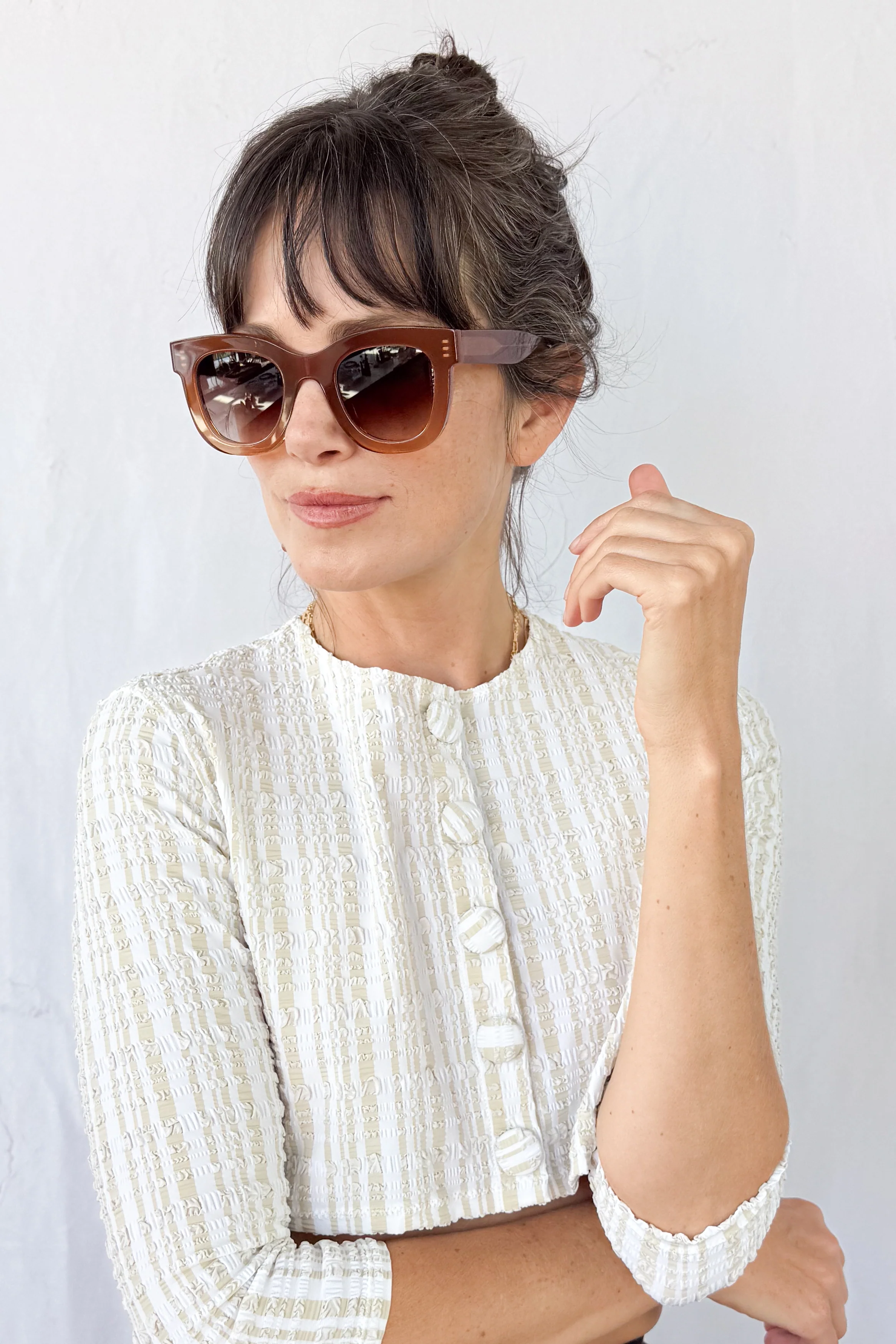 Gambly Golden Brown Sunglasses - Image 2