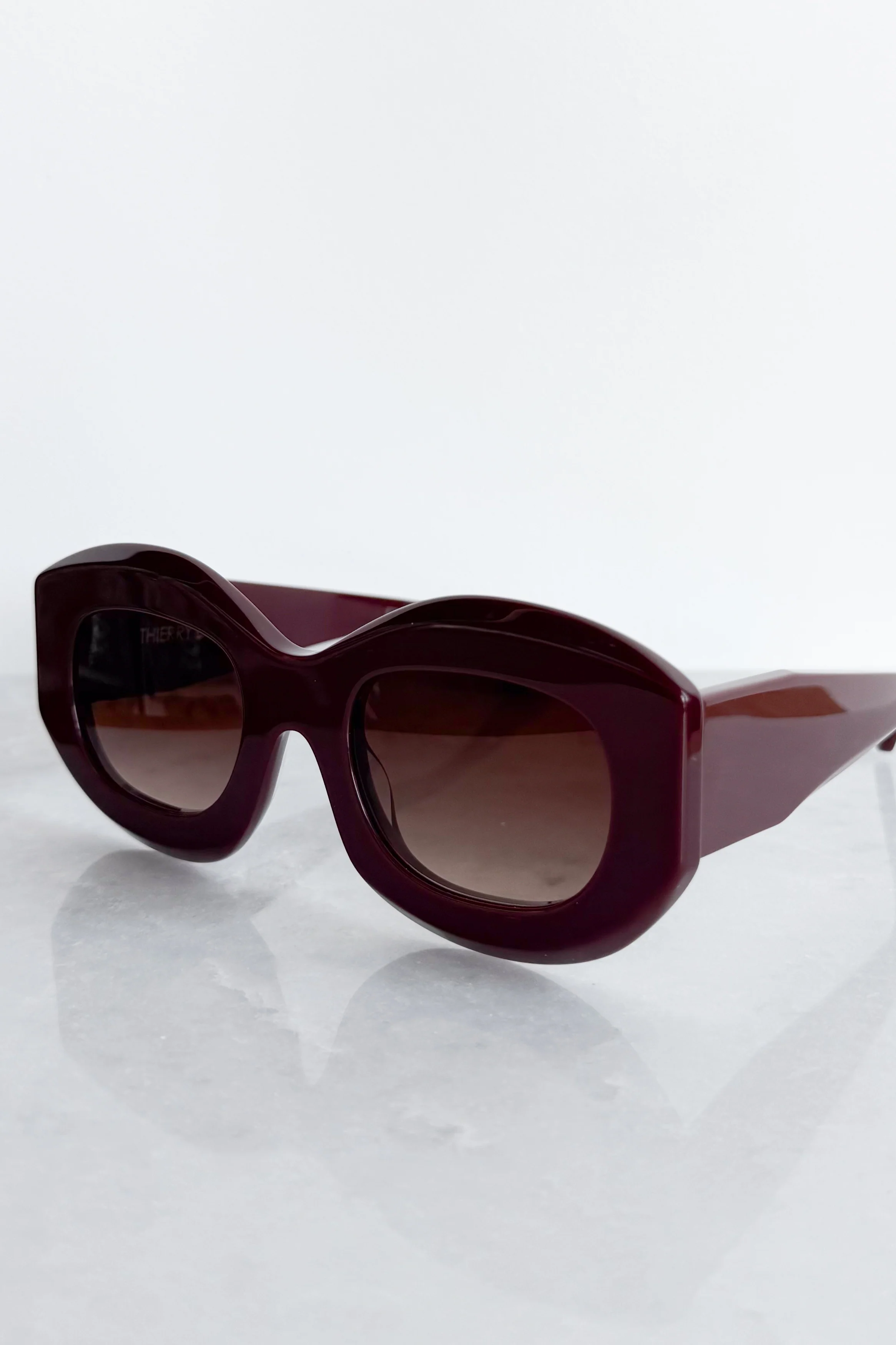 Trophy Burgundy Sunglasses - Image 7