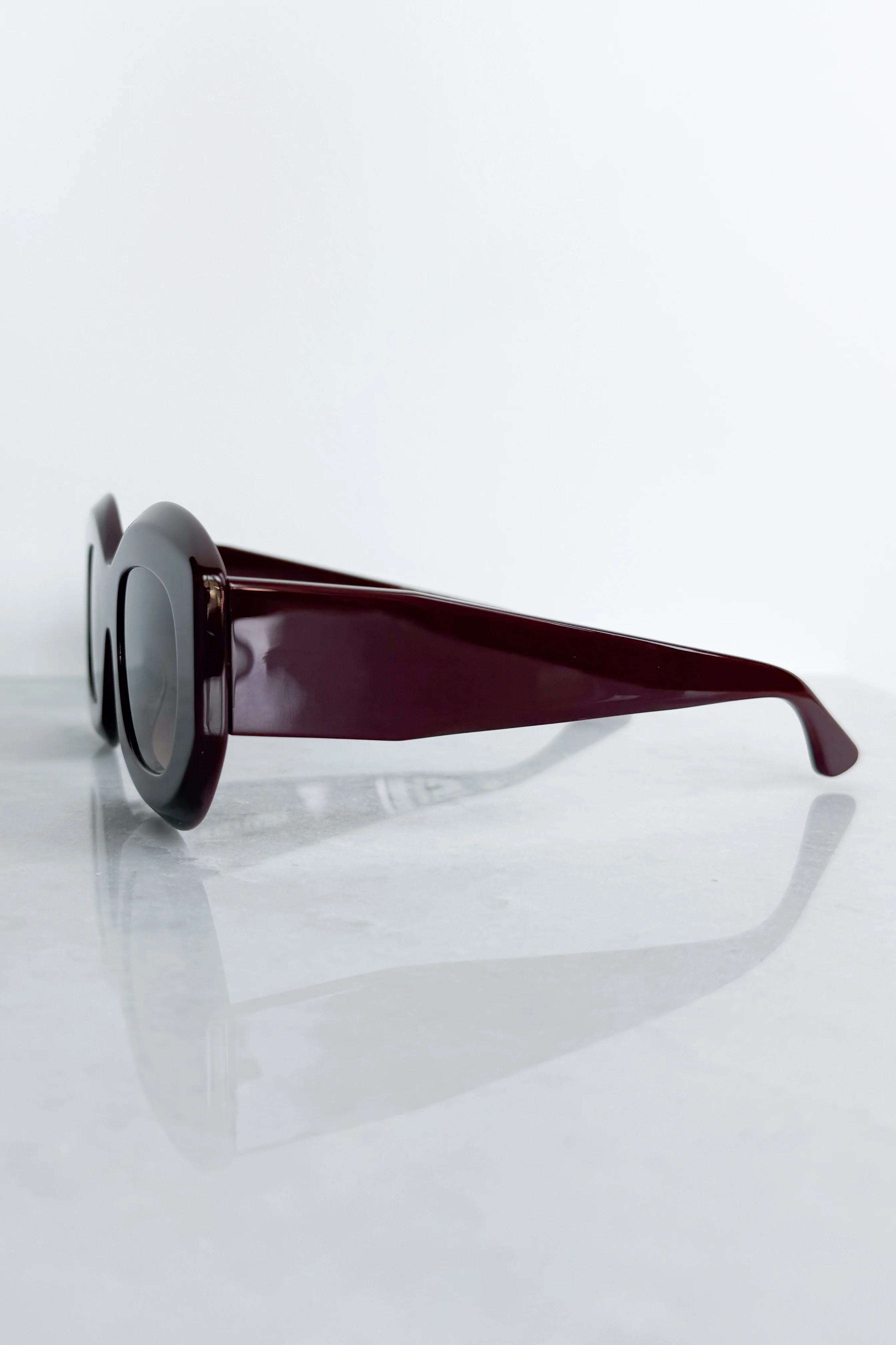 Trophy Burgundy Sunglasses - Image 9